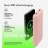 Belkin BoostCharge, USB C Power Bank 20000mAh w/ 2xUSB-A Ports, 15W, iPhone 17, Air, Pro, Samsung Galaxy S25, iPad, Nintendo Switch 2, Google Pixel 10, etc. - Pink
